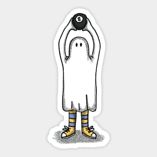 Ghostly Encounters- Magic 8 Sticker